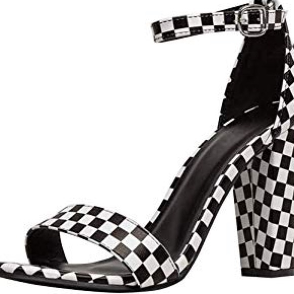 Checkered Chunky Heel - Picture 5 of 5